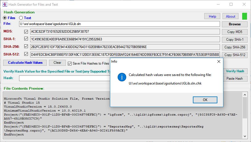 Save
      calculated hashes.